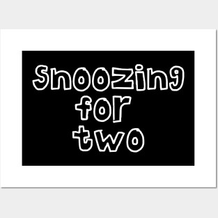 Snoozing For Two Pregnancy Design Posters and Art